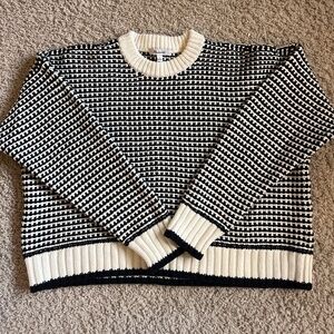 Textured-Stitch Crewneck Sweater in 100% Cotton, Madewell brand